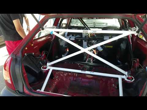 Honda Civic EK hatch Ultra Racing X Brace Testing