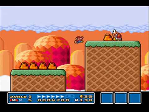 SMB3 for Super Mario All-Stars Custom Level #264 - Ruby Skies