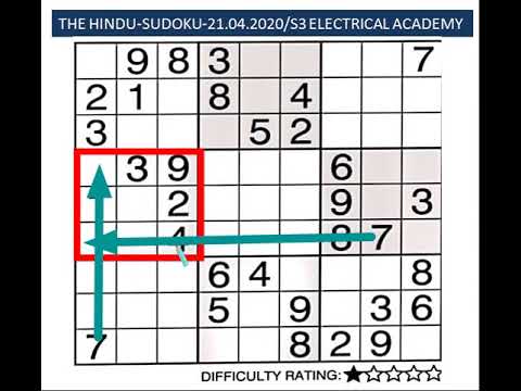 The Hindu Sudoku 21.04.2020