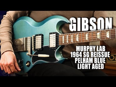 Let The Tones Do The Talking... Gibson CS Murphy Lab 1964 SG Standard Pelham Blue Light Aged #202414