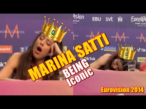 Marina Satti  being ICONIC during EUROVISION 2024 🤣