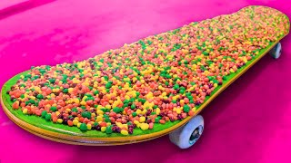 WE MADE NERDS CANDY INTO SKATEBOARD GRIPTAPE!