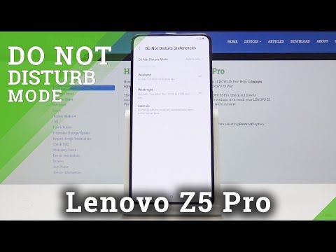 How to Enable DND Mode on Lenovo Z5 Pro - Do Not Disturb Mode