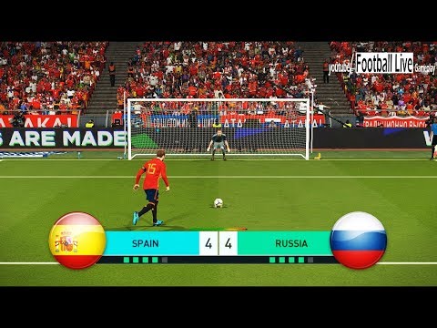 PES 2018 | SPAIN vs RUSSIA | Penalty Shootout | España vs Rusia | Gameplay PC