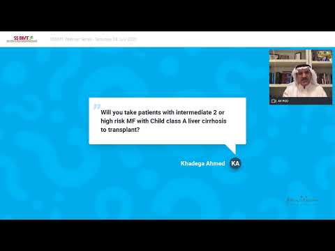 SSBMT Webinar Series - How I Treat? Primary Myelofibrosis - 04 July 2020