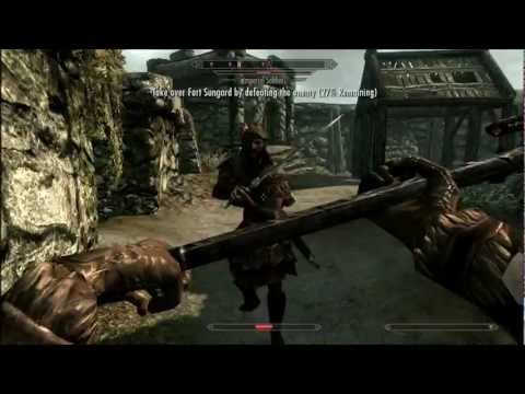 Skyrim Nord Gameplay 7: Battle for Fort Sungard [HD]