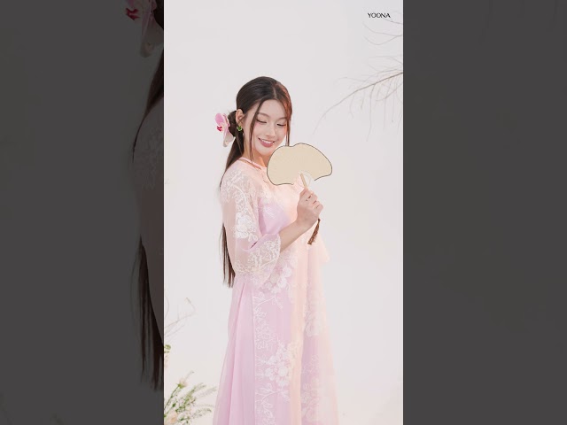 ND25S656 - Sét bộ áo dài tơ hồng thêu