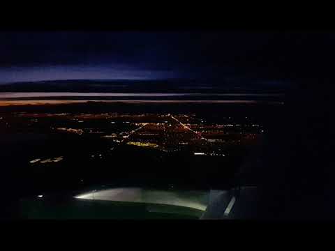 Landing: Frontier Airbus A320, Denver Airport, 16L/34R