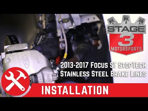 2013-2017 Focus ST StopTech Front and Rear Stainless Steel Brake Lines Install