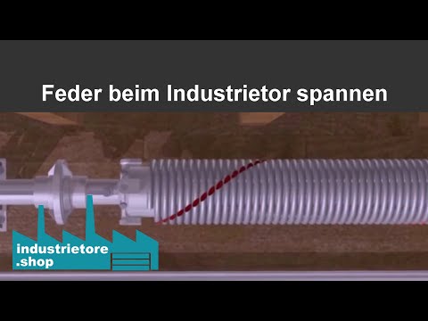 Industrie Sektionaltor - Federn spannen - Beispielvideo