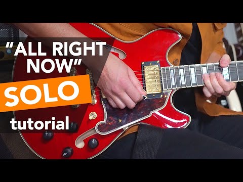 "All Right Now" Guitar SOLO tutorial -  Paul Kossoff's Lead Guitar Secrets