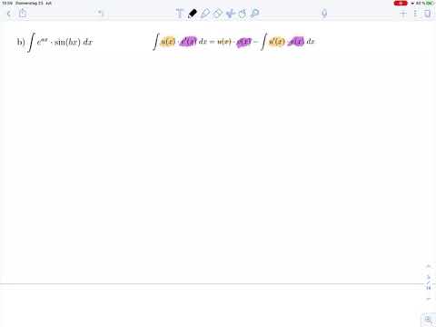 Integration by integration by parts – Exercise 2b – Rep. Mathematics 2