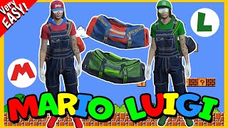 【GTA5】マリオ＆ルイージのつくり方！強盗バック付き