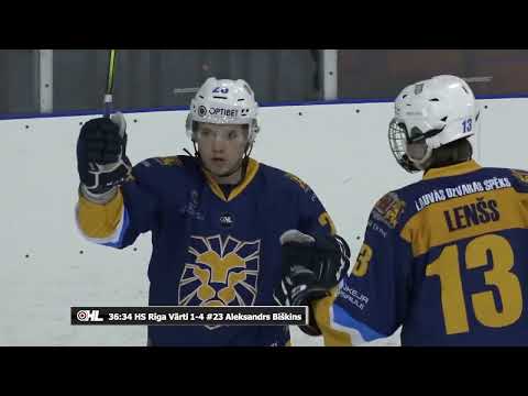 Optibet hokeja līga: HS Rīga -  HK Liepāja. Spēles labākie momenti (23.02.2022.)