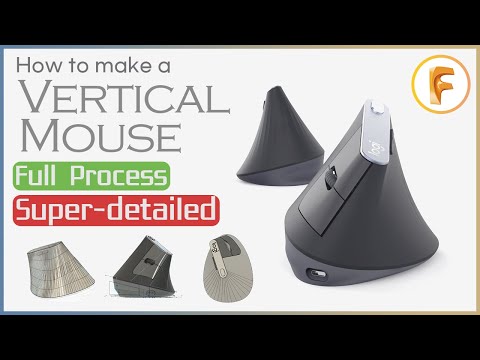 Fusion 360 | How to make a Vertical Mouse in computer | Vertical Mouse 3D Modeling | 버티컬 마우스 모델링
