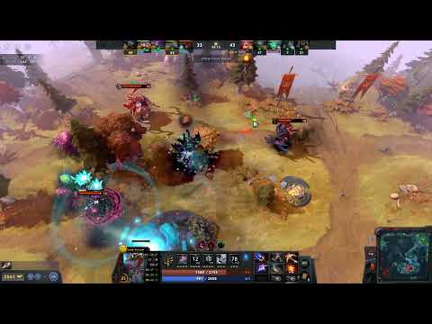 dark willow 1v5 rampage dota 2