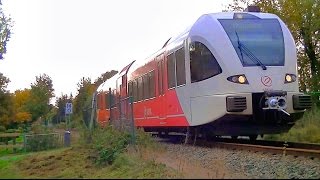 preview picture of video 'Arriva Triebwagen bei Bunde / Arriva Railcar near Bunde (Germany)'