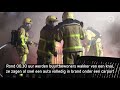 Felle brand verwoest auto en carport in Apeldoorn