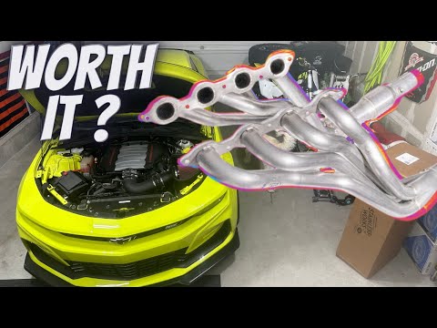 Removed Corsa for Stainless Power Headers - Camaro SS 1LE