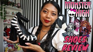 Monster High x YRU Shoes Review! Frankie, Clawdeen and Draculaura shoes (VOICEOVER)