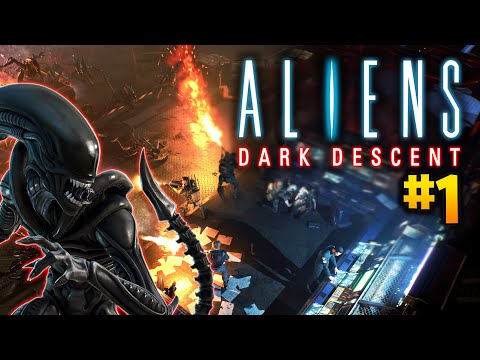 ALIENS: DARK DESCENT - It Begins... and I'm Already Terrified - Gameplay Walkthrough Part 1 (Hard)