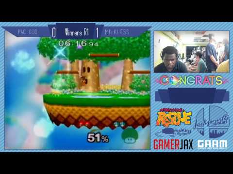 Jax Smash Weekly 1/26 - Pac God(Samus) Vs Milkless(Peach) - Melee Winners R1