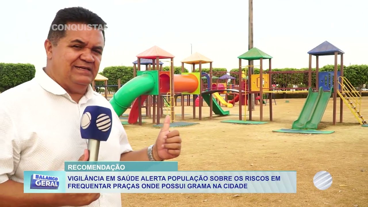 Vigilância em saúde faz alerta a população sobre micoses em grama de praças em Lucas do Rio Verde.