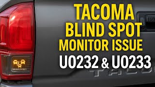 Tacoma Blind Spot Monitor FIX (DTC U0232, U0233, C1AC1, and C1AC2) | Common BSM Warning Solved!