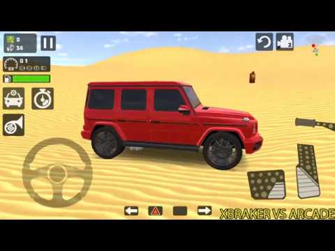 Offroad G63: Gelandewagen | Red Jeep 4x4 Driving Desert Mode - Android GamePlay 3D