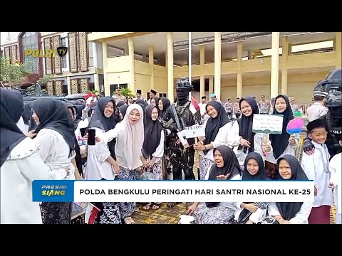 POLDA BENGKULU GELAR LONG MARCH DAN ZIARAH MAKAM PAHLAWAN SENTOT ALIBASYAH PERINGATI HARI SANTRI