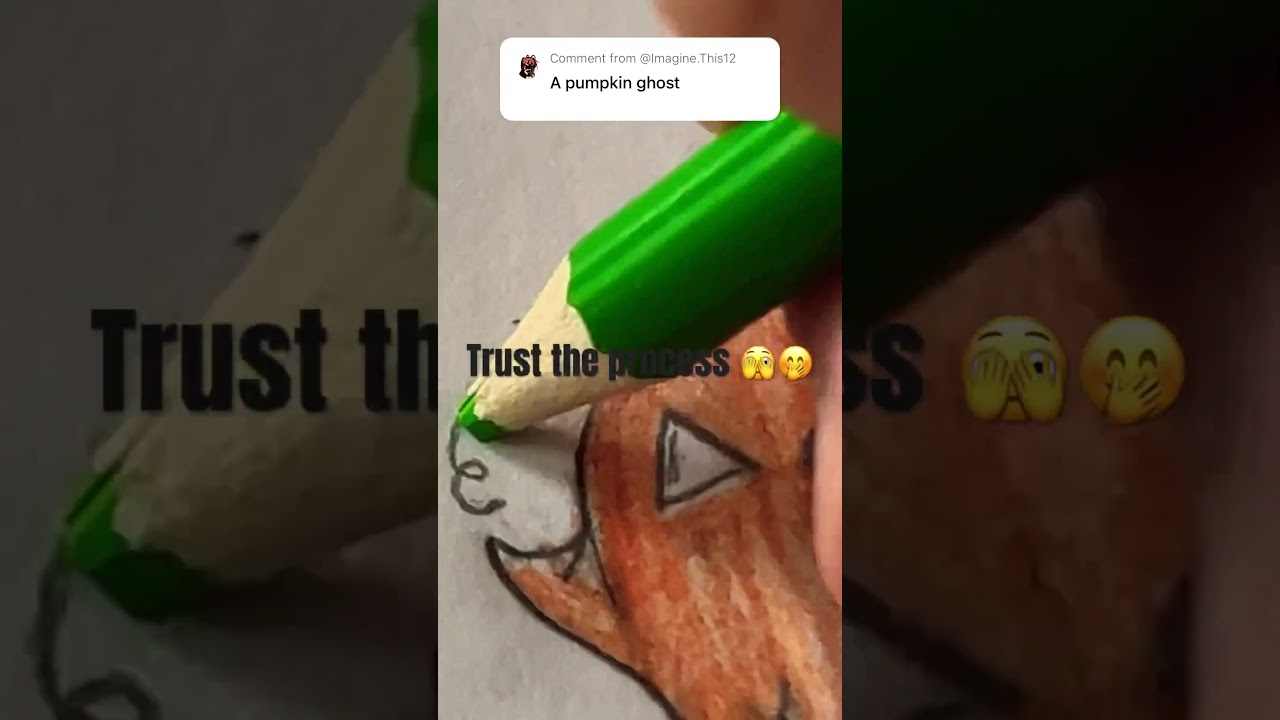 What should I do next?🎃 👻#pumpkin #ghost #art #ghostart #cute #adorable #cutepumpkin #fyp #artwork