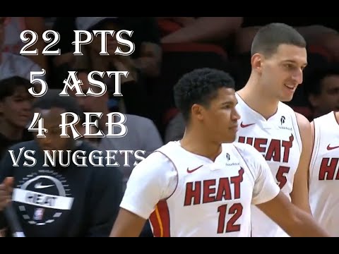 Nikola Jovic 22 Pts 4 Reb 5 Ast Denver Nuggets vs Miami Heat HIGHLIGHTS