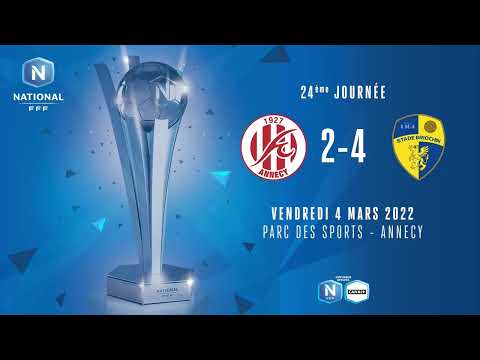 J24 - FC Annecy - Stade Briochin (2-4)