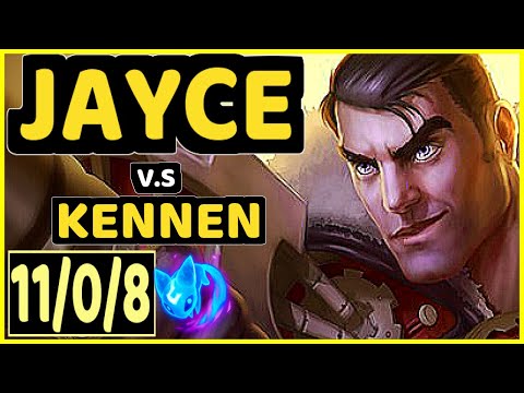 VGIA Milica (JAYCE) vs KENNEN - 11/0/8 KDA TOP GAMEPLAY - EUW Ranked GRANDMASTER