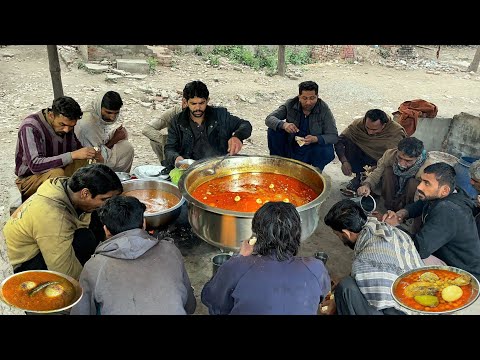 ONLY RS 70/- SPECIAL WINTER DESI BREAKFAST WITH DESI VIBES ON ROAD SIDE |LOLA MURGH CHANAY BREAKFAST