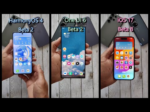 Definition Of Smoothness - One UI Beta 2 vs Harmony OS 4 Beta 2 vs iOS 17 Beta 8