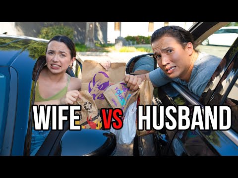 Telepathy Drive Thru Challenge! Wife vs Husband