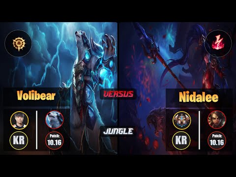 Cuzz VOLIBEAR (Jungle) [Press the Attack] VS NIDALEE - Challenger KR Patch 10.16