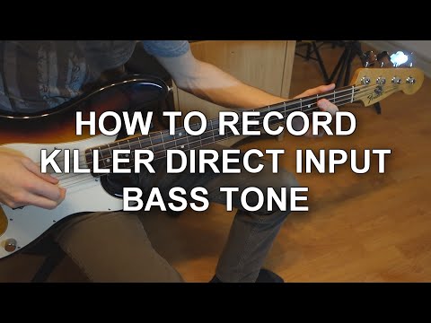 How To Record a Killer Direct Input Bass Tone (Tech 21 SansAmp Bass Driver DI Demo)