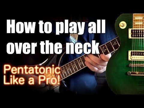 5 positions of Minor Pentatonic - play over the whole neck