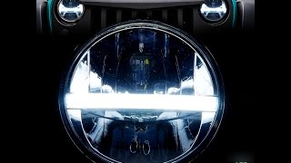 GENSSI 7 Inch DOT Street Legal LED Headlamp 7 w/DRL