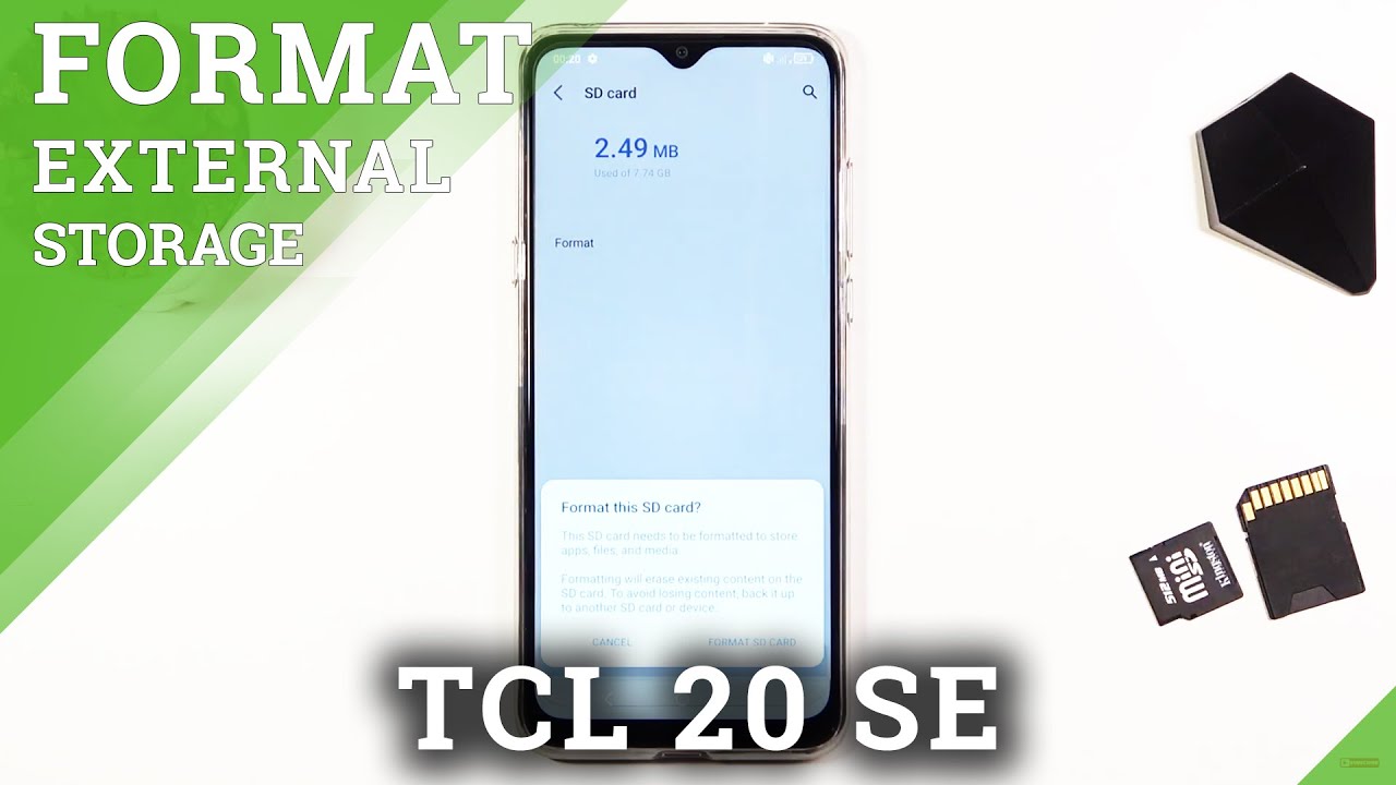 How to Format SD Card on TCL 20 SE – Erase Memory Card
