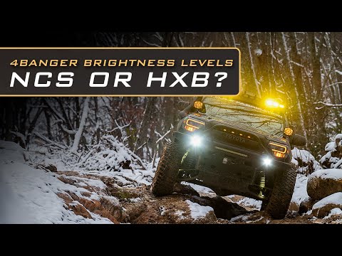 4Banger LED Pod Light Brightness: Should you choose NCS or HXB? Which one is brighter?