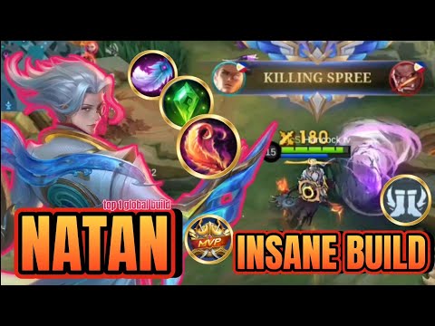 +MVP Epic Comeback Natan Best Insane Item and Emblem | top 1 global build ~ MLBB