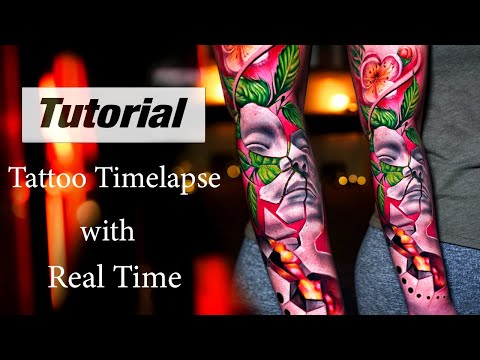 The Art of Contrast - Tattoo Timelapse with Real Time