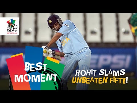 Rohit slams maiden T20I fifty | IND v SA | T20WC 2007