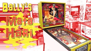 Strange Drop Targets In A Bally Mata Hari PROTOTYPE Pinball Machine