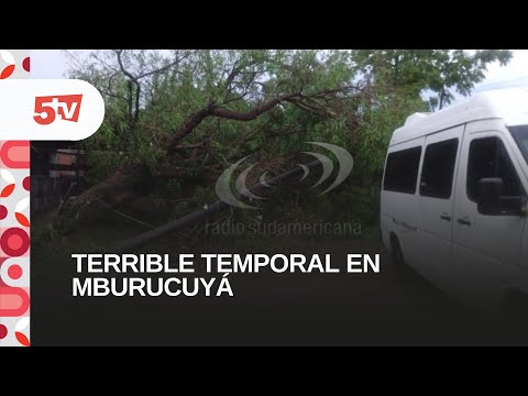 TERRIBLE TEMPORAL EN MBURUCUYÁ-MARCOS LEYES, PERIODISTA