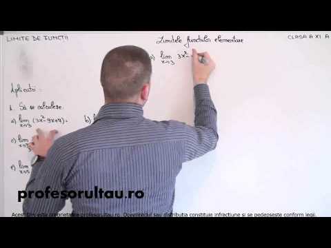 10   cls11   Limite de functii   limitele functiilor elementare   aplicatii   partea 1