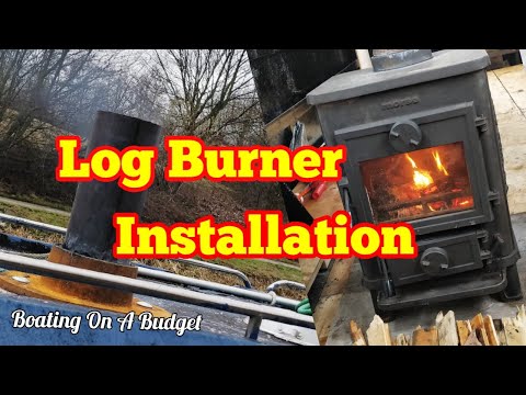 How to INSTALL a Morso Squirrel Log Burner and Flue on a narrowboat.